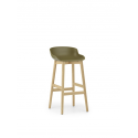 Hyg Barstool Wood 75cm, Oak/ Olive