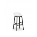 Hyg Barstool Wood 75cm, Black Oak/ White