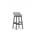 Hyg Barstool Wood 75cm, Black Oak/ Grey