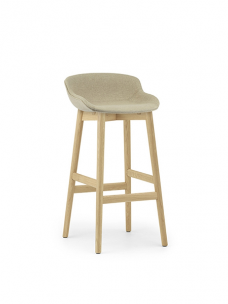 Hyg Barstool Wood Full Upholstery 75cm, čalúnená barová stolička 