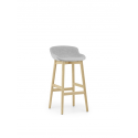 Hyg Barstool Wood Full Upholstery 75cm, Oak/ Synergy