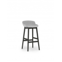 Hyg Barstool Wood Full Upholstery 75cm, Black Oak/ Synergy