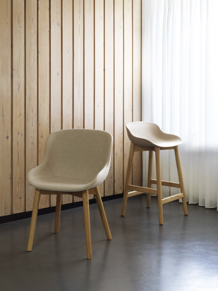 Hyg Barstool Wood Front Upholstery 65cm, barová stolička s vnútorným čalúnením