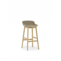 Hyg Barstool Wood Front Upholstery 75cm, Oak/ Sand Shell/ Synergy