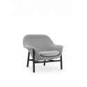 Drape Lounge Chair Low Black Oak, Remix /Hallingdal