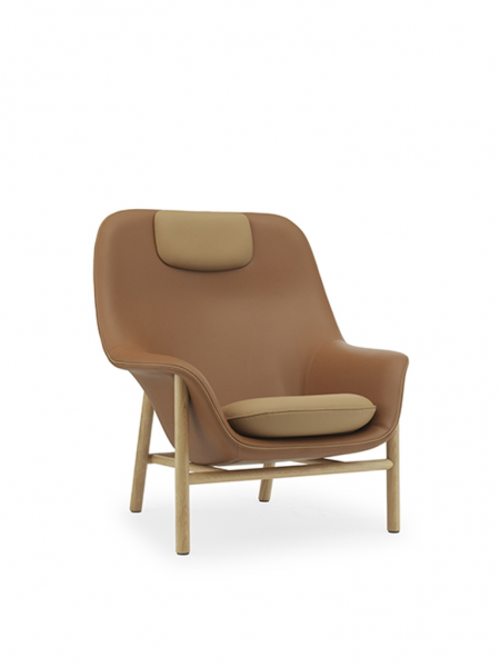Drape Lounge Chair High Wood, kreslo 