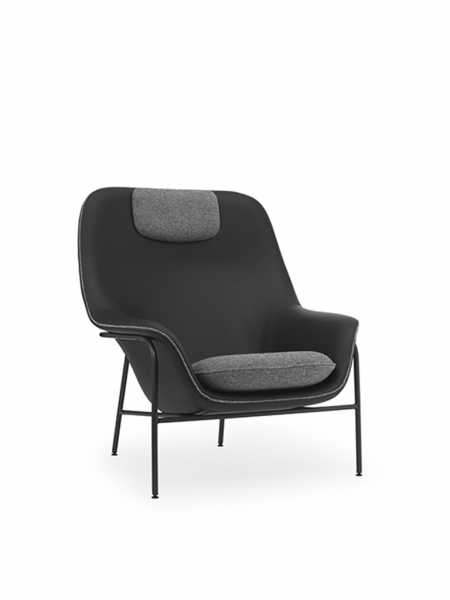 Drape Lounge Chair High Steel, kreslo 