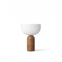 Kizu Portable Table Lamp, Breccia Pernice Marble