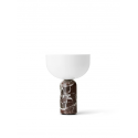 Kizu Portable Table Lamp, Rosso Levanto Marble