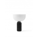 Kizu Portable Table Lamp, Black Marble