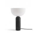 Kizu Table Lamp Large, Black Marble w. White Acrylic

