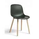 NEU 12 stolička, lacquered oak/green