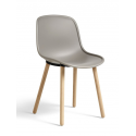 NEU 12 stolička, lacquered oak/mud grey